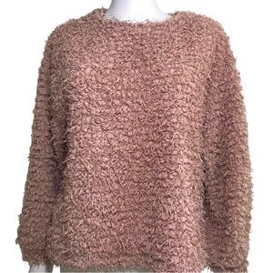 Zara Pink Shaggy Sweater